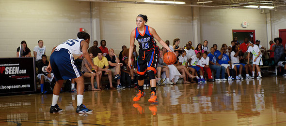 Before Duke, Kianna Holland played for the Georgia Hoopstars in front of packed crowds at PeachStateBasketball.com events. *Photo by Ty Freeman