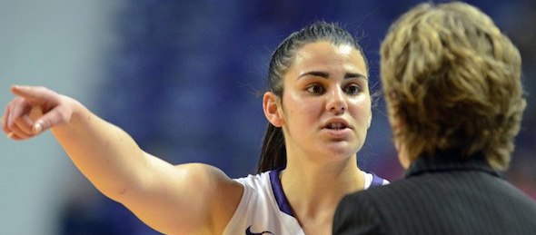 Fr. PG  Leticia Romero has come out of the shoot on fire leading the Wildcats again on this night. *Courtesy of KState Athletics