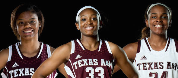 The 1-2-3 punch of Jordan Jones, Courtney Walker and Courtney Williams led the way for No. 7 Texas A&M.  *Courtesy of Texas A&M Athletics