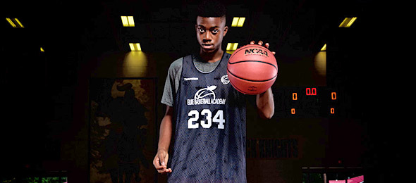 Class of 2019 guard Nahiem Alleyne of Snellville, Ga., continues to grow his game at #TeamEBA events. Photo cred - Ty Freeman/#EBAAllAmerican