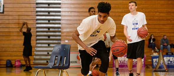 Class of 2016 guard Jalen 'Chicago' Wilson wowed everyone at #EBATop40. Photo cred - Ty Freeman